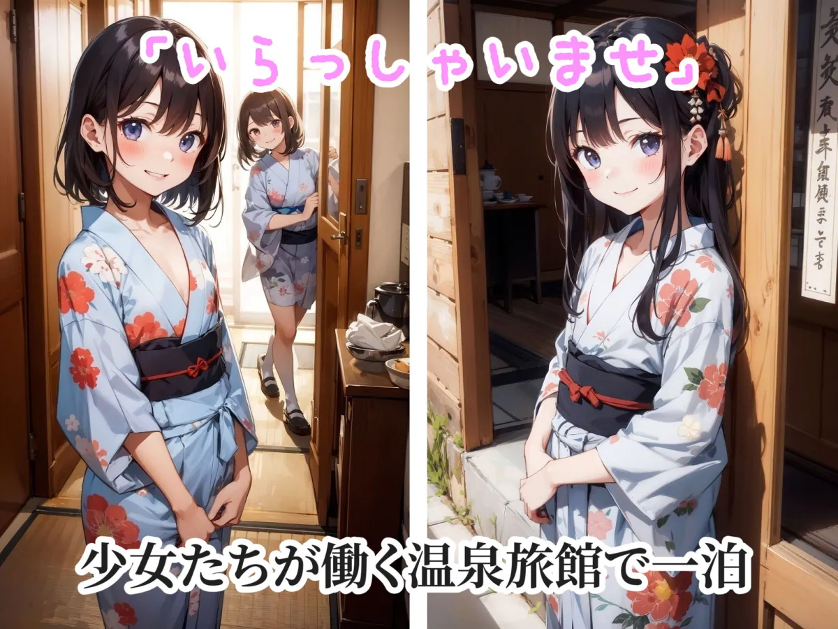 温泉旅館で少女と...エッチな思い出づくり