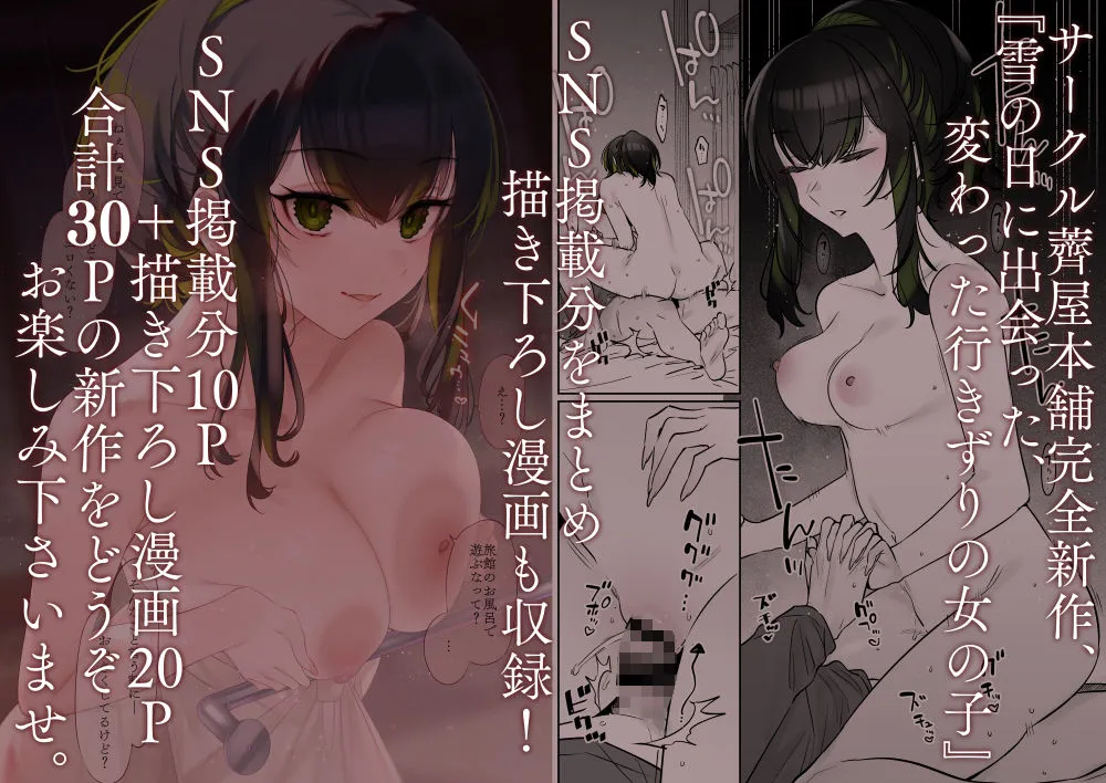 雪の日に出会った、変わった行きずりの女の子 雪の日に出会った、変わった行きずりの女の子