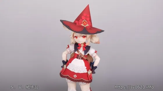 【原神 クレー】ペーパークラフト 星燭に揺れる爛花(原神二次創作)