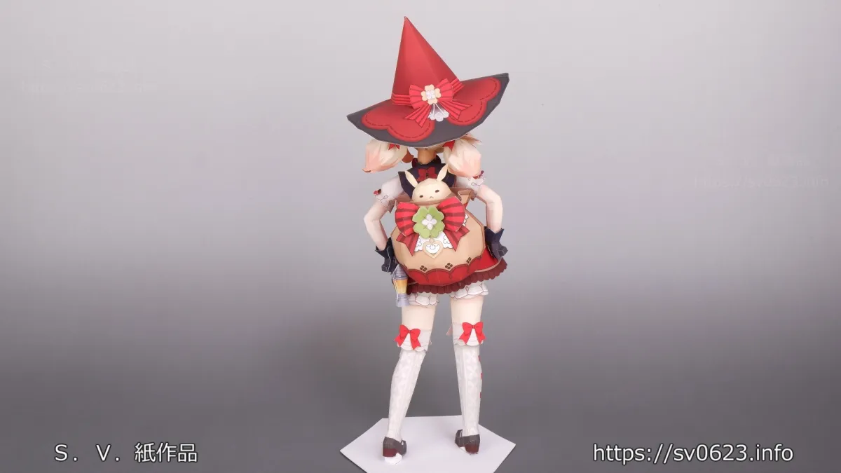 【原神 クレー】ペーパークラフト 星燭に揺れる爛花(原神二次創作)