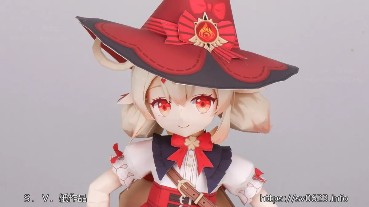 【原神 クレー】ペーパークラフト 星燭に揺れる爛花(原神二次創作)