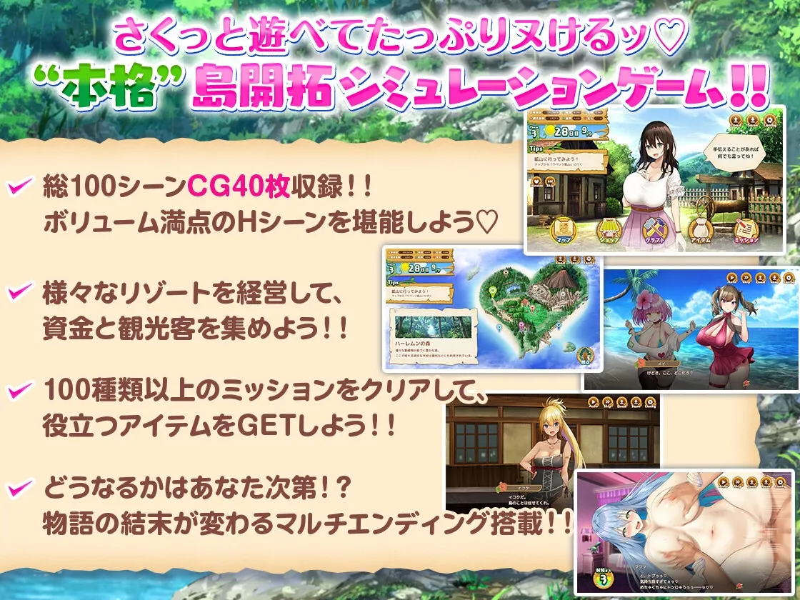 ハーレム島へようこそ!【ヒロインイラスト:oekakizuki】