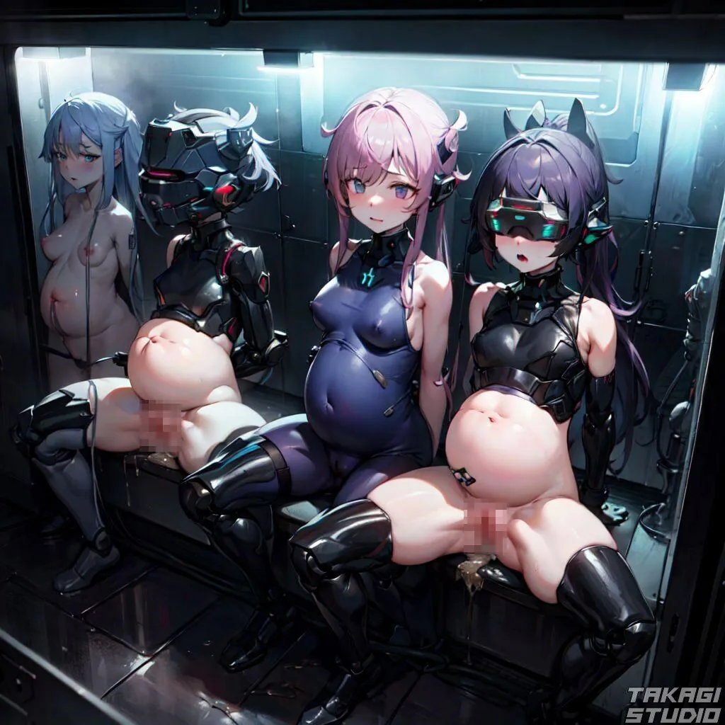 ［近未来シリーズ］サイバー世界のボテ腹娘たちの末路［4K］