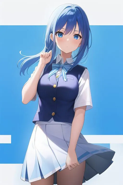 青髪制服乃女立絵集合〜之非淫〜