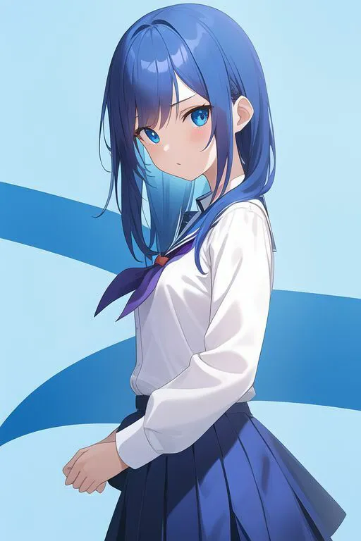 青髪制服乃女立絵集合〜之非淫〜