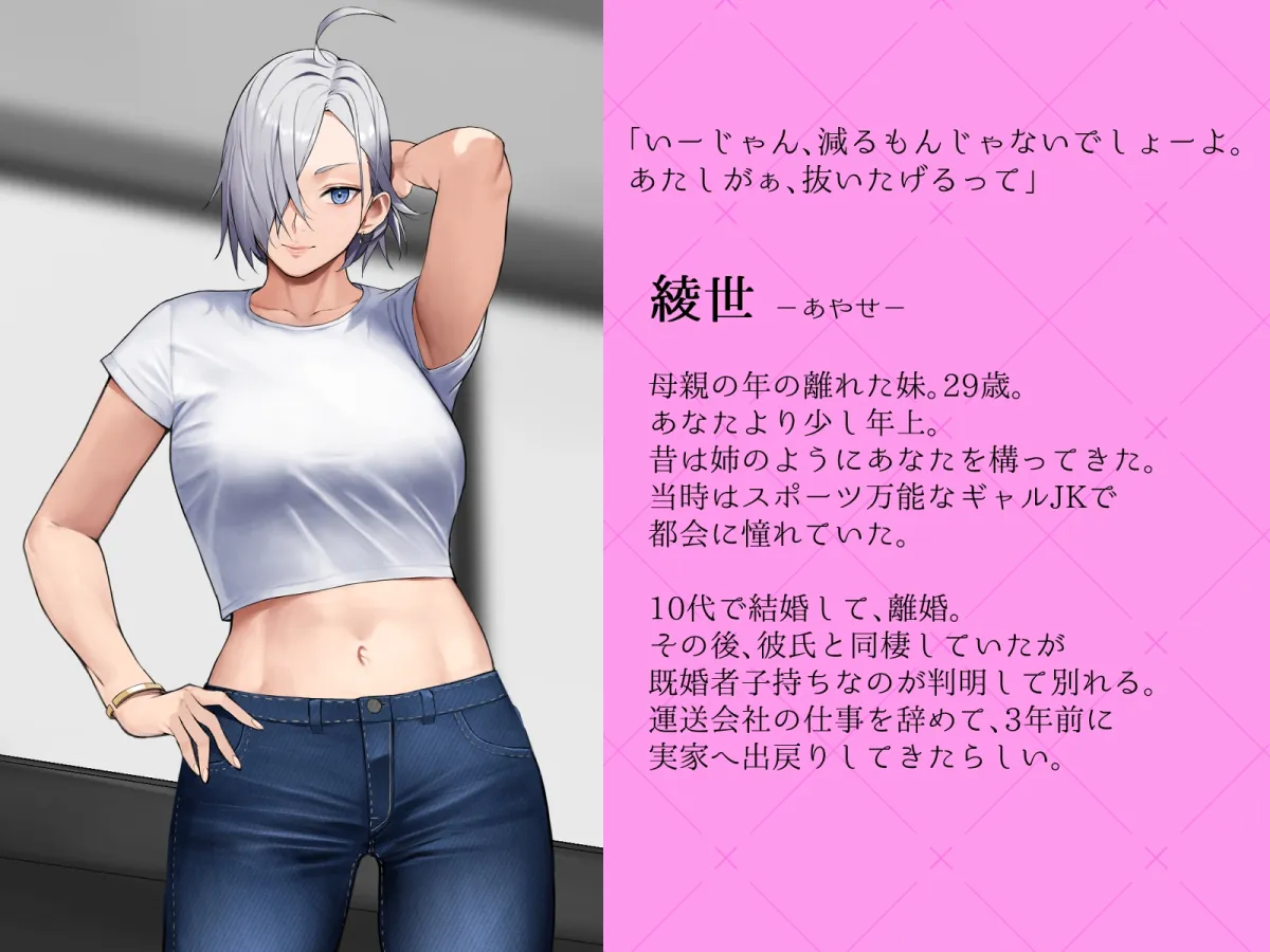 田舎の初恋バツイチ叔母とドスケベ発情本気えっち!【KU100】 田舎の初恋バツイチ叔母とドスケベ発情本気えっち!【KU100】