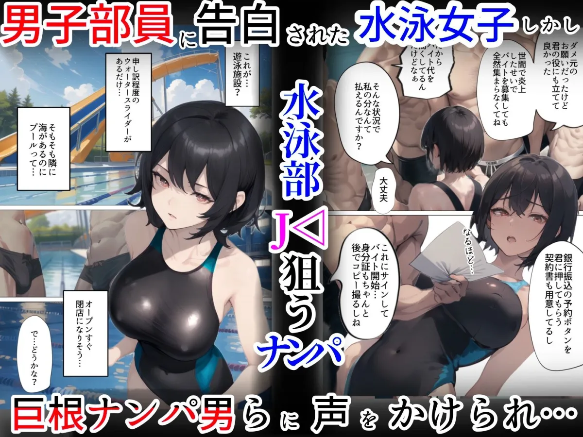 開業!寝取られ精液プール〜天才水泳女子は合宿サボるもチャラ男集団にナンパされ開業前のプール「白濁精液プール」に浸らされ孕む!男子部員に告白された合宿中に寝取られる話 開業!寝取られ精液プール〜天才水泳女子は合宿サボるもチャラ男集団にナンパされ開業前のプール「白濁精液プール」に浸らされ孕む!男子部員に告白された合宿中に寝取られる話