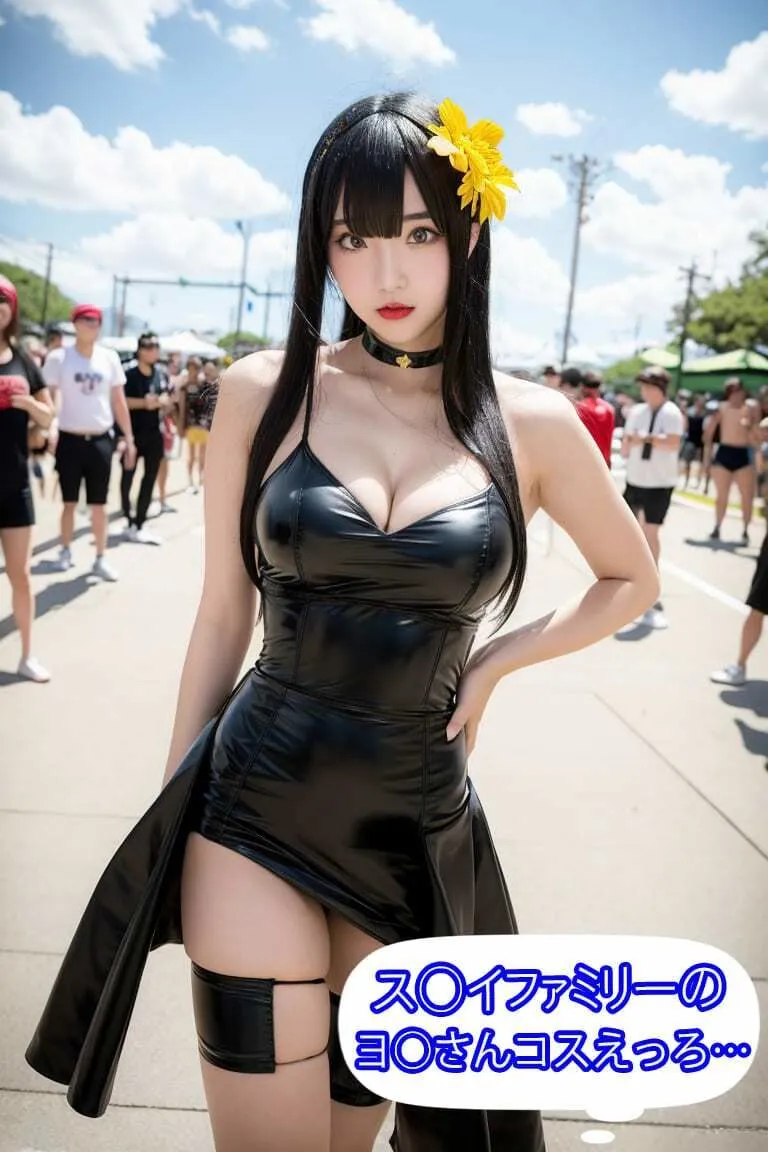 服が透けるメガネをかけてコミケ散歩！