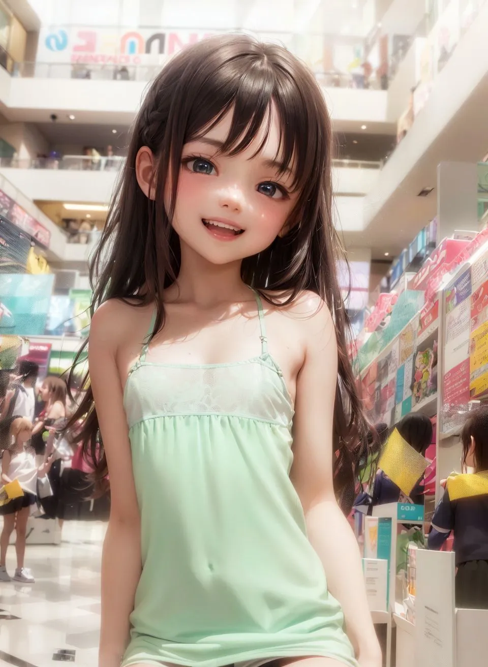 【過激！ショッピングモールのメスガキ】