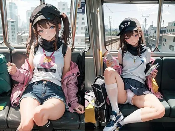 盗撮メスガキ電車その4