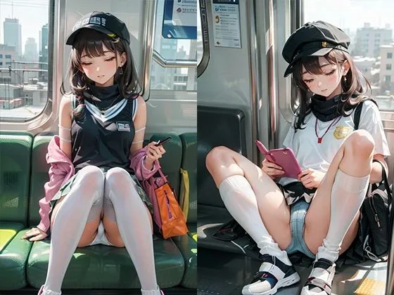 盗撮メスガキ電車その4