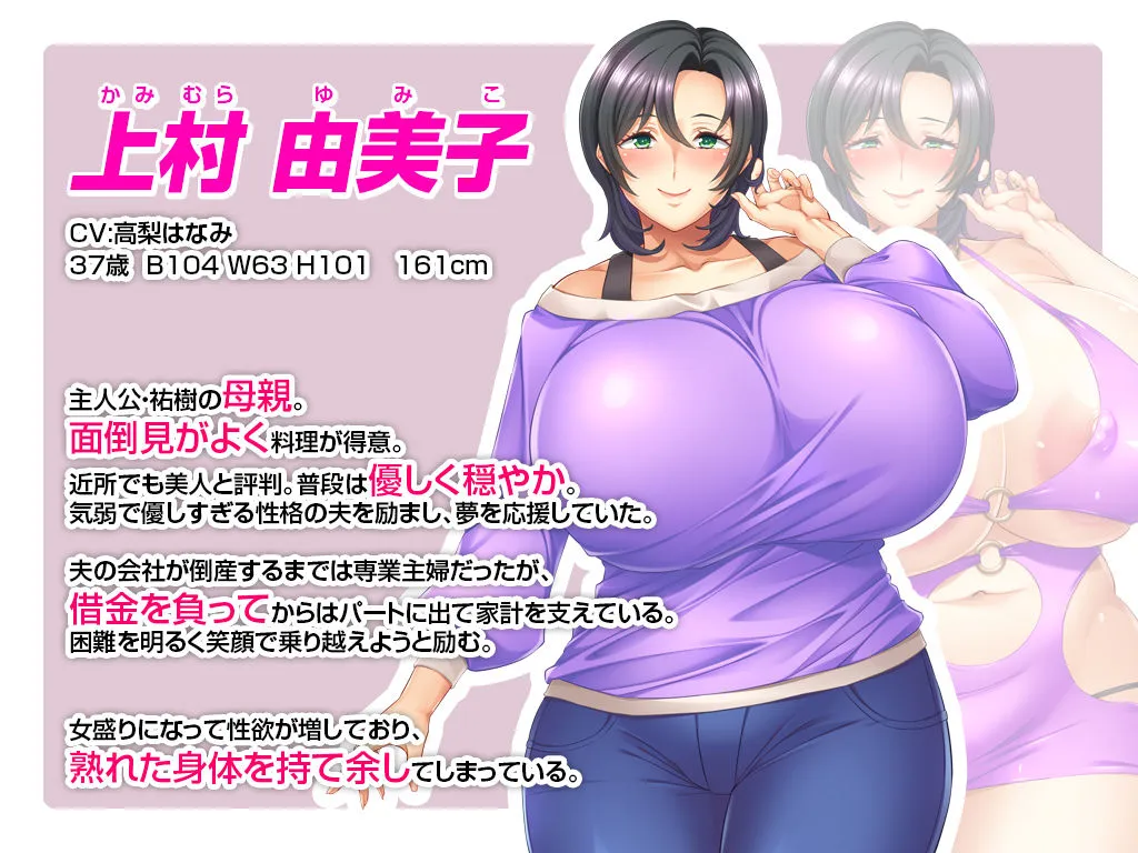 【ゲーム】母のオマンコにモザイクを掛ける僕〜お母さんは借金奴隷〜