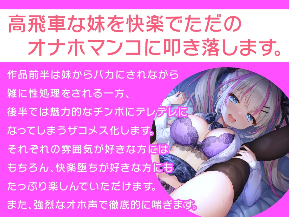 【メスガキ】【期間限定110円】生意気な妹JKをわからせたい〜ロリロリ妹のオホ声SEX〜