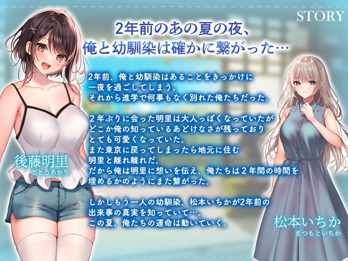 夏の夜、汗だくのまま幼馴染と交じり合った。 夏の夜、汗だくのまま幼馴染と交じり合った。