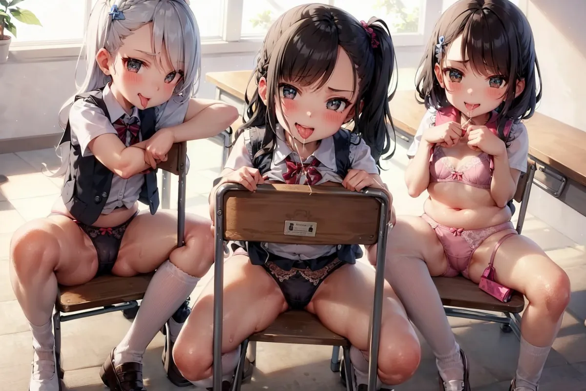 教師を舐めたメスガキ共を従順×発情メス犬化したったwww (前編) 教師を舐めたメスガキ共を従順×発情メス犬化したったwww (前編)