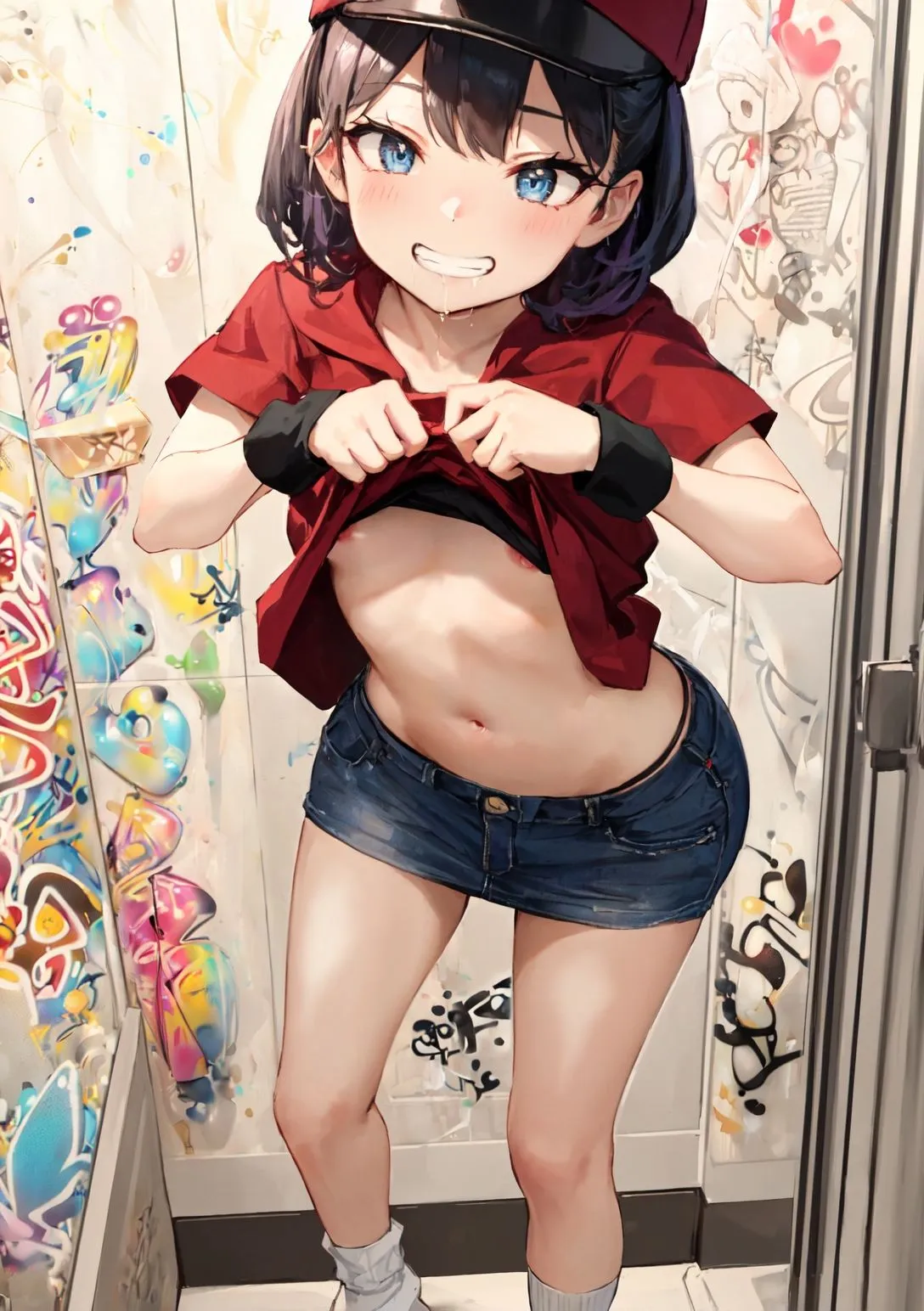 メスガキ トイレで露出誘惑〜親が知らない娘の顔〜