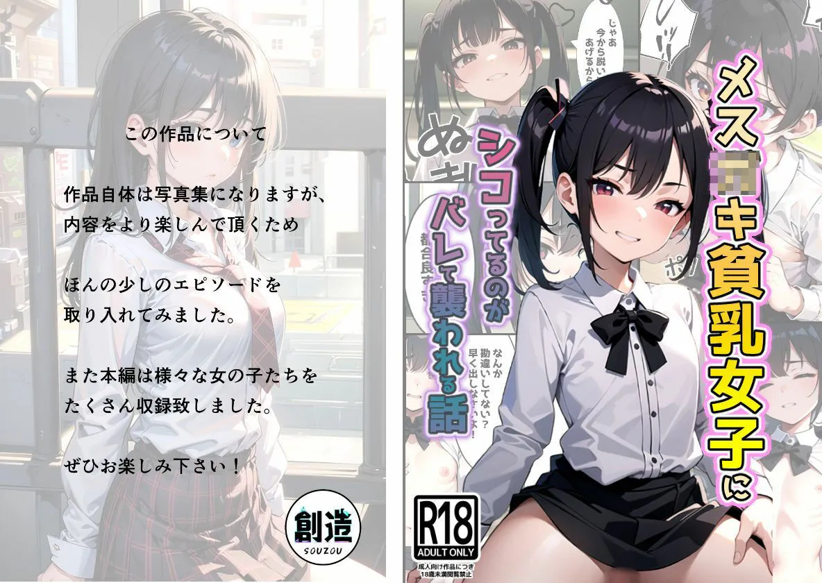 メスガキ貧乳女子にシコってるのがバレて襲われる話