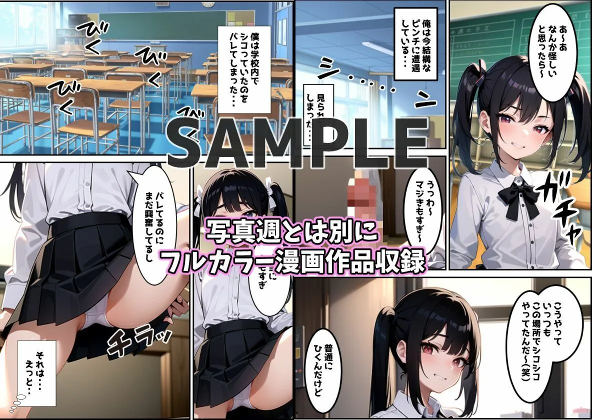 メスガキ貧乳女子にシコってるのがバレて襲われる話