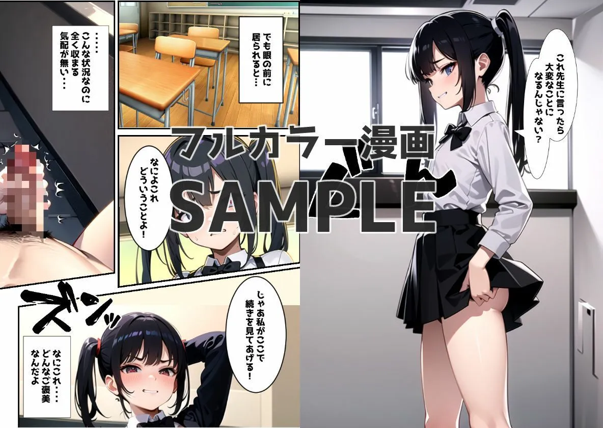 メスガキ貧乳女子にシコってるのがバレて襲われる話