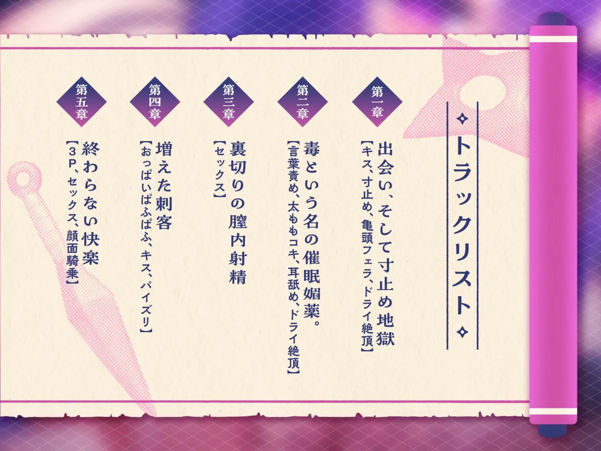 【KU100】くノ一・五百里の誘惑尋問 〜快楽地獄にオトしてあげる♪〜 【KU100】くノ一・五百里の誘惑尋問 〜快楽地獄にオトしてあげる♪〜