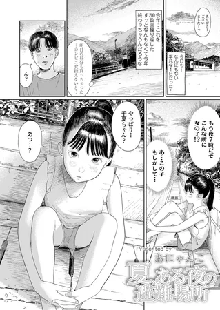 夏、ある夜の避難場所