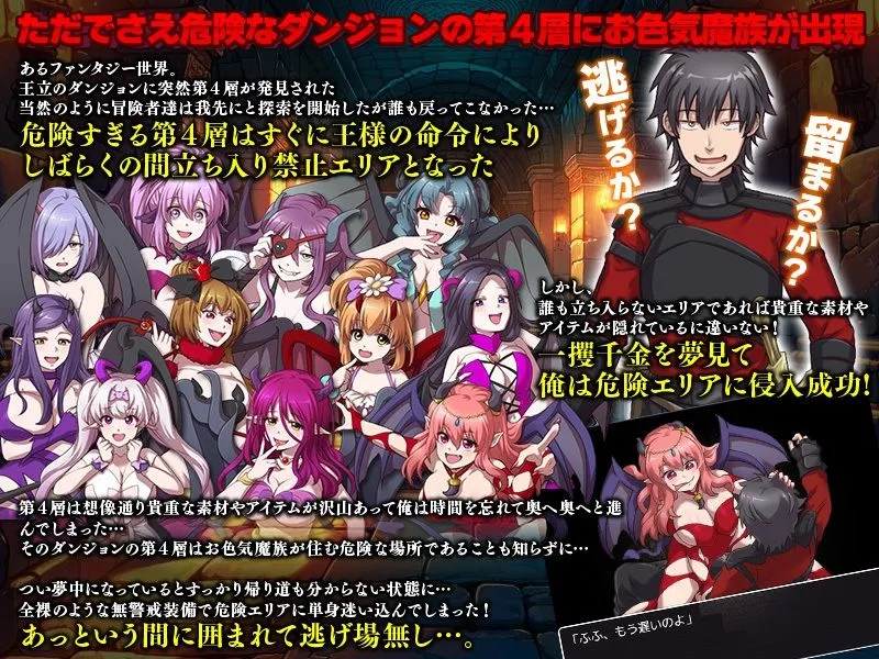 ダンジョンの第4層が発見!でもそこはお色気魔族の巣でした… ダンジョンの第4層が発見!でもそこはお色気魔族の巣でした…