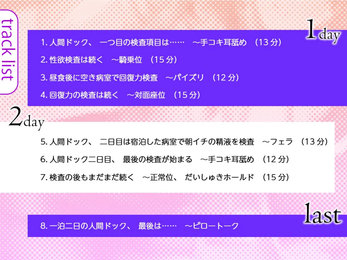 ドスケベ巨乳お姉さん女医の性欲検査 〜ちんぽに密着する一泊二日の人間ドック