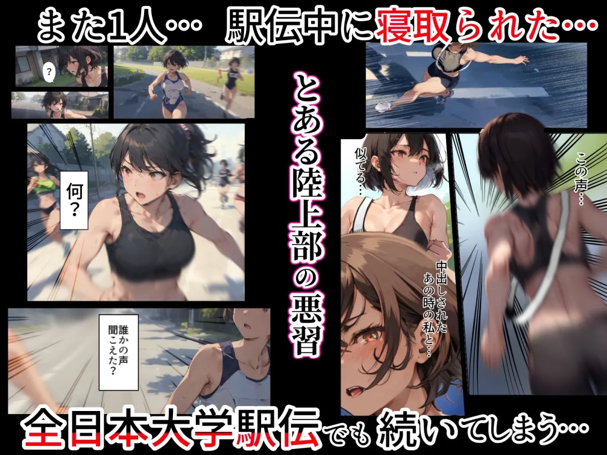 再開!寝取られ大学駅伝-陸上女子は大会中にOBに中出し孕まされ敗退出産ゴールへ!全国大学駅伝でやっと遠距離から再会した彼女達はチャラ男達に寝取られる話【寝取られ駅伝2】 再開!寝取られ大学駅伝-陸上女子は大会中にOBに中出し孕まされ敗退出産ゴールへ!全国大学駅伝でやっと遠距離から再会した彼女達はチャラ男達に寝取られる話【寝取られ駅伝2】