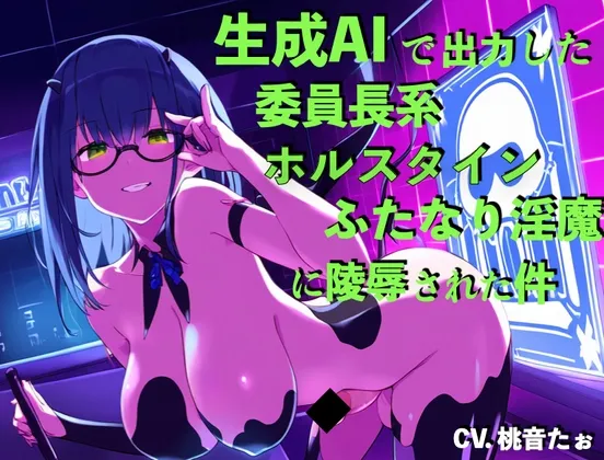 【メスガキ】生成AIで出力した委員長系ホルスタインふたなり淫魔に陵辱された件