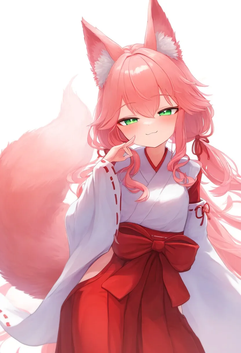 【メスガキ】巫女姿のお狐様は童貞とやさしくいちゃらぶしたい。発情のじゃロリ人外妖狐のご奉仕オナホセックス【ボロ稲荷神社の鈴の神様に中出し】