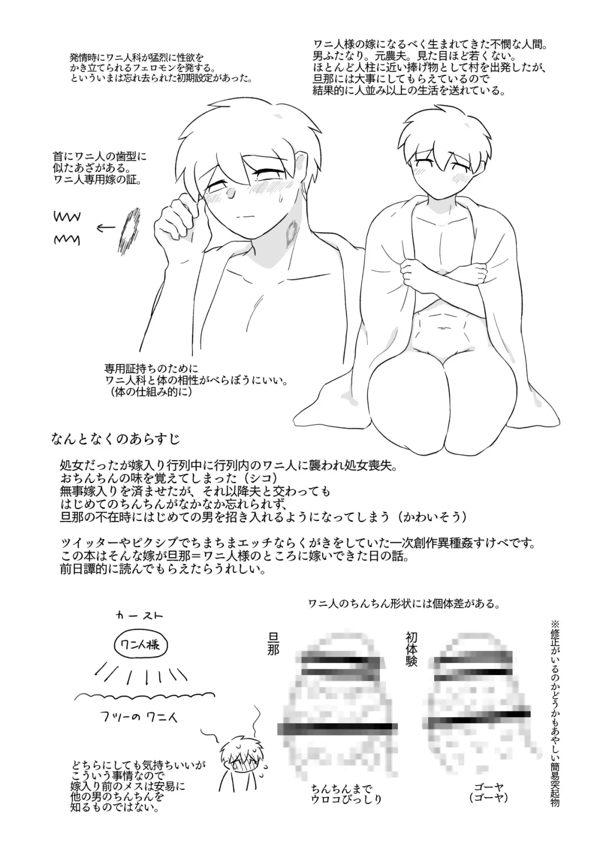 ワニ人様のお嫁様 およめにきた日