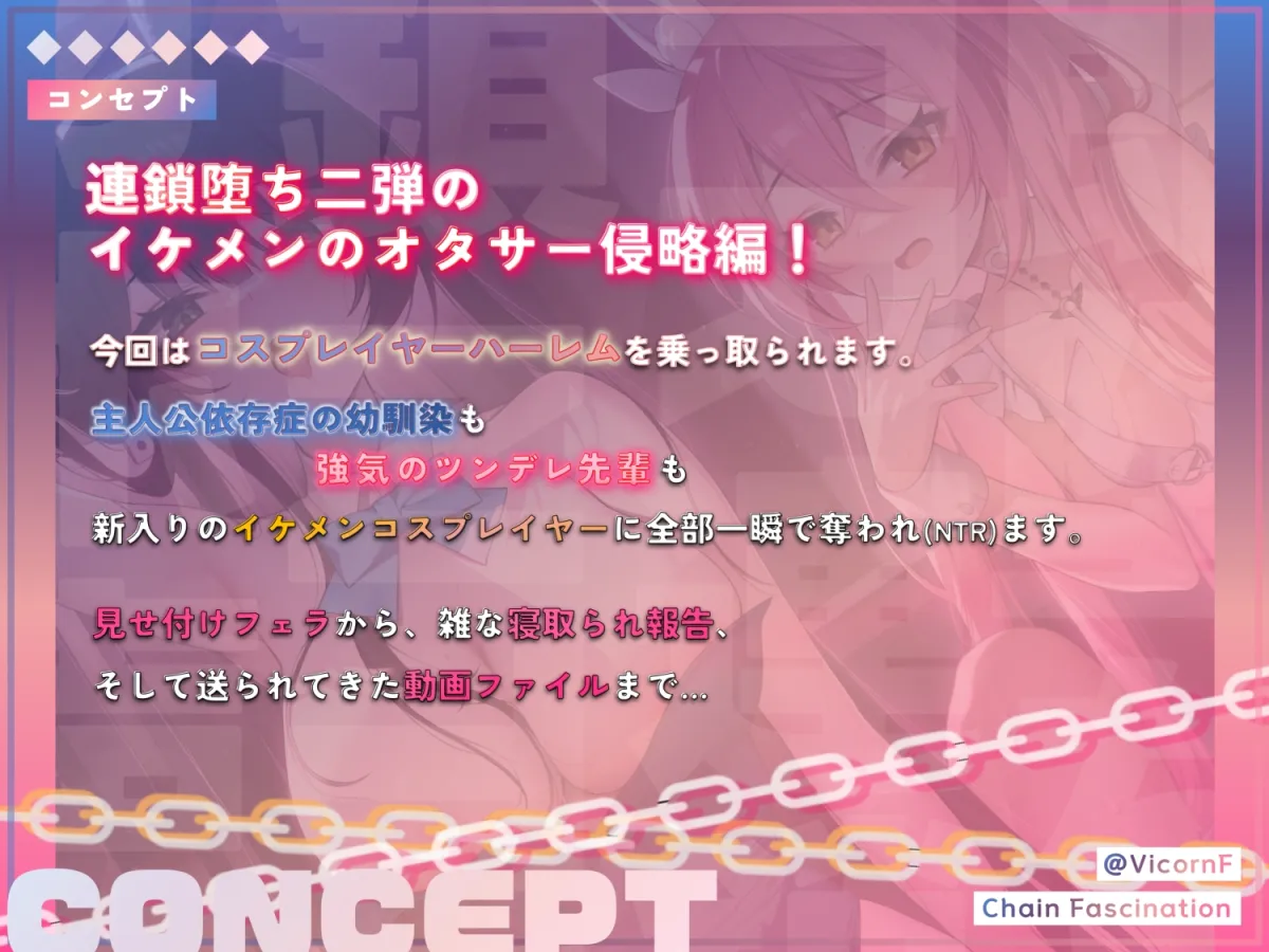 【即堕ちXNTR⚡】連鎖堕ち寝取られ報告~ヤリチンコスプレイヤーにハーレム全員寝取られ~ 【即堕ちXNTR⚡】連鎖堕ち寝取られ報告~ヤリチンコスプレイヤーにハーレム全員寝取られ~