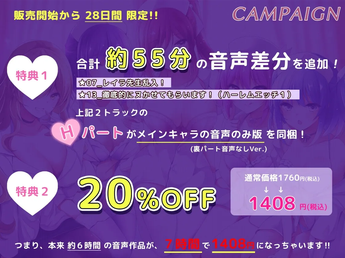 【メスガキ】[発売20%OFF!]ハーレムナースのモテモテ乱交大作戦【KU100】