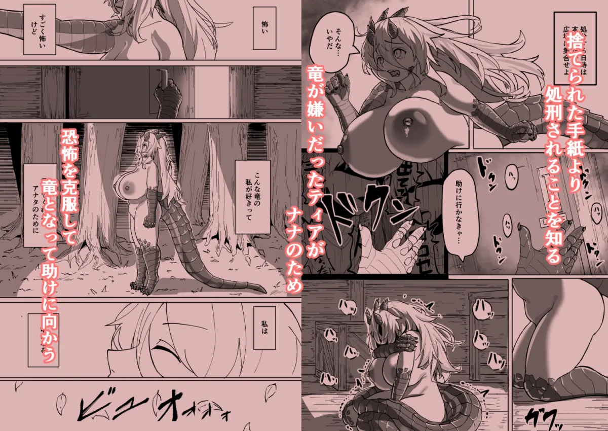 ─あの夜が一番の幸せだったから─ 迫害竜娘と限界殺し屋 人語忘れて獣エッチ