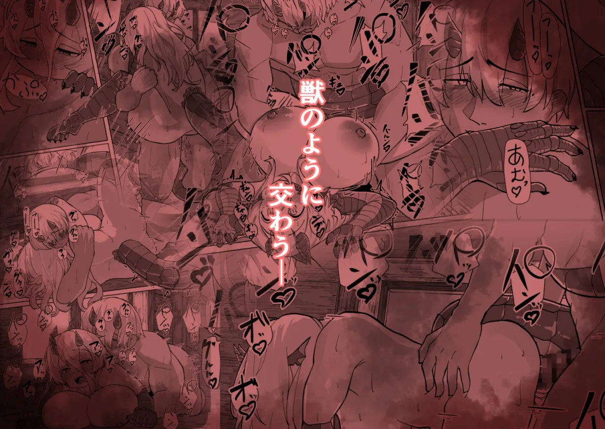 ─あの夜が一番の幸せだったから─ 迫害竜娘と限界殺し屋 人語忘れて獣エッチ