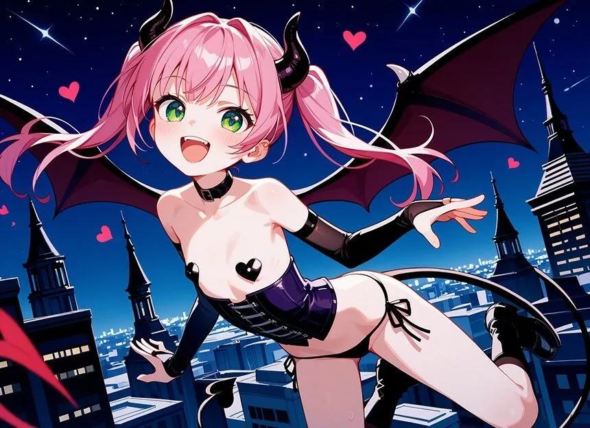 【メスガキ】人間を見下す生意気なつるぺたサキュバスちゃんが超変態おじさんの極太チンポにわからせられてしまった話【ファンタジー/中出し/監禁】