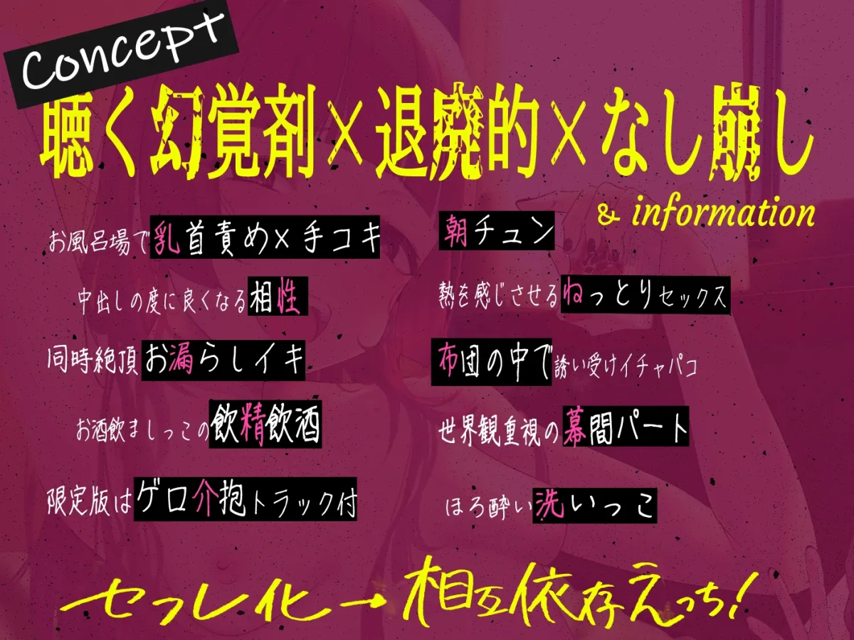【ぼっち・ざ・ろっく！廣井きくり】【聴く幻覚剤】酒カス低身長お姉さんとだらだらセフレ化→相互依存えっち!!《期間限定40%OFF＆ゲロ介抱ASMRトラック付き》