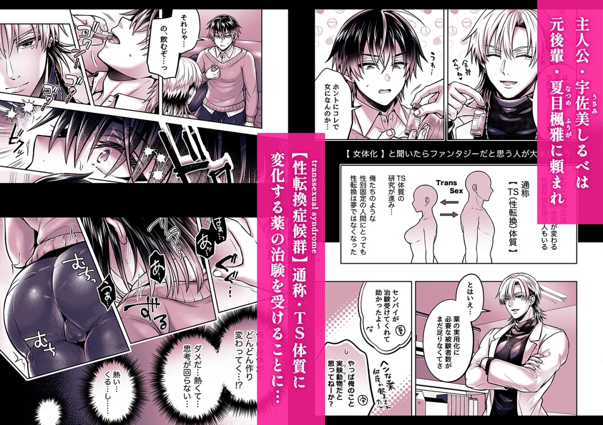 俺がTS(性転換)体質に!?～女体化治験初日からハイスペ後輩の執着快楽責めに勝てる気がしない～