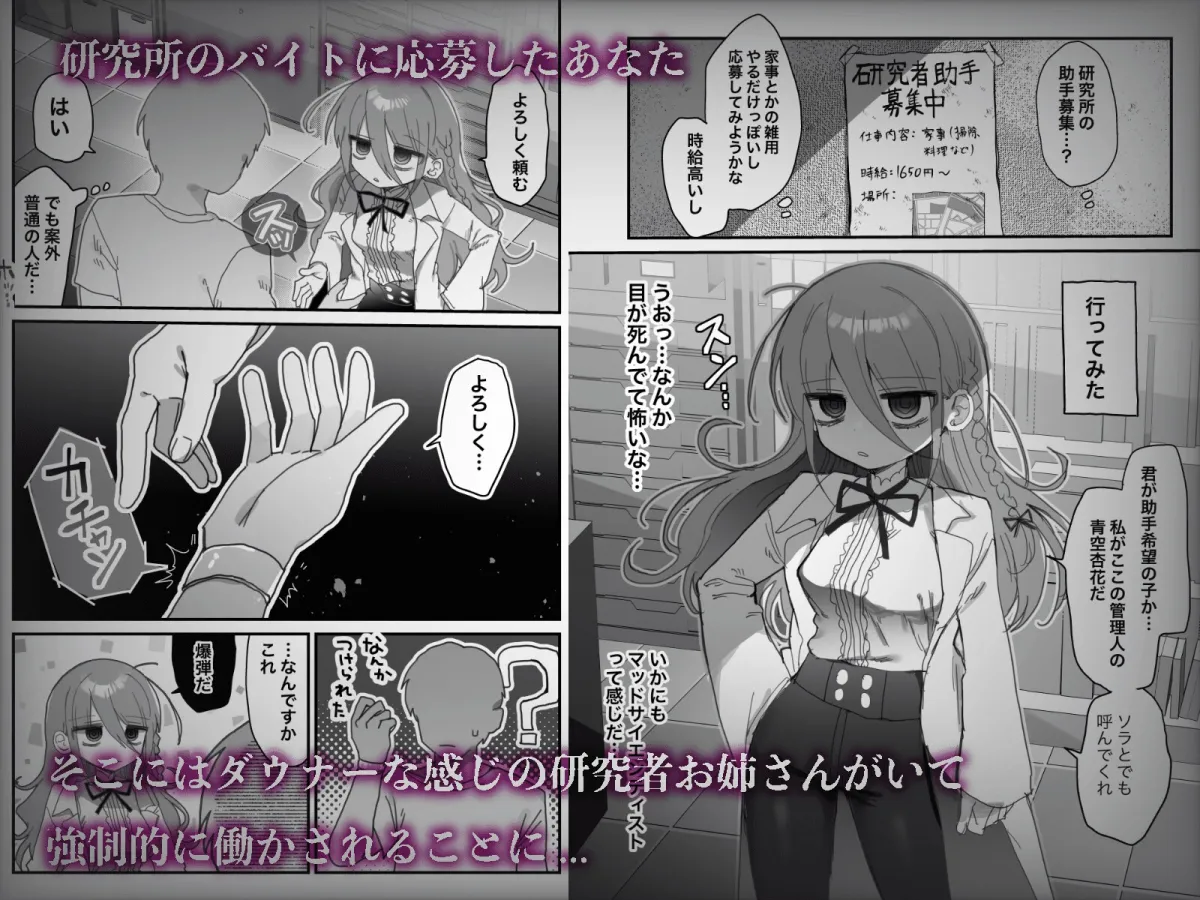 ダウナー研究者お姉さんにお願いしてえっちなことしてもらう話。