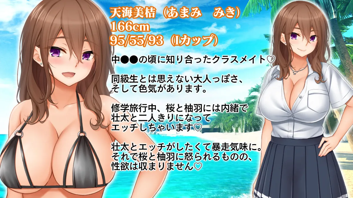 トリプルまんこに挿れ放題！修学旅行でも4Pハーレム！〜性欲マシマシの修学旅行で誰にもバレないように大量中出し〜