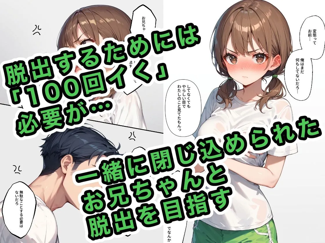 お兄ちゃんと100回イくまで出られない部屋に閉じ込められました お兄ちゃんと100回イくまで出られない部屋に閉じ込められました