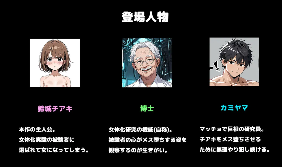 女体化実験〜1週間完全メス堕ちプログラム 女体化実験〜1週間完全メス堕ちプログラム
