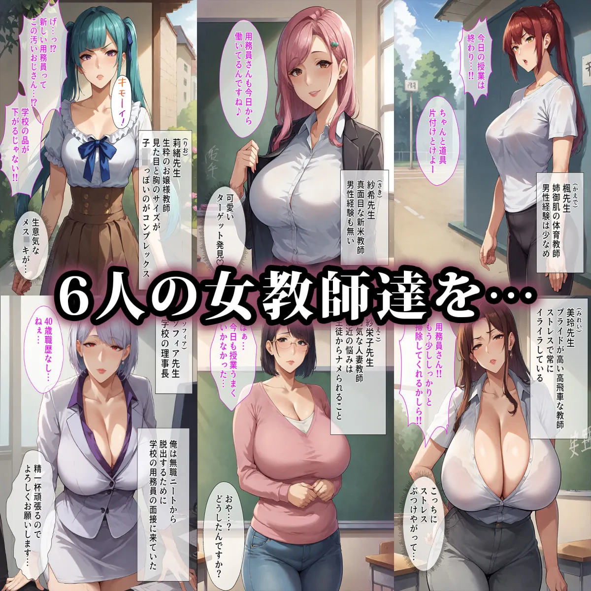 催眠おじさんに支配された女達〜女教師編