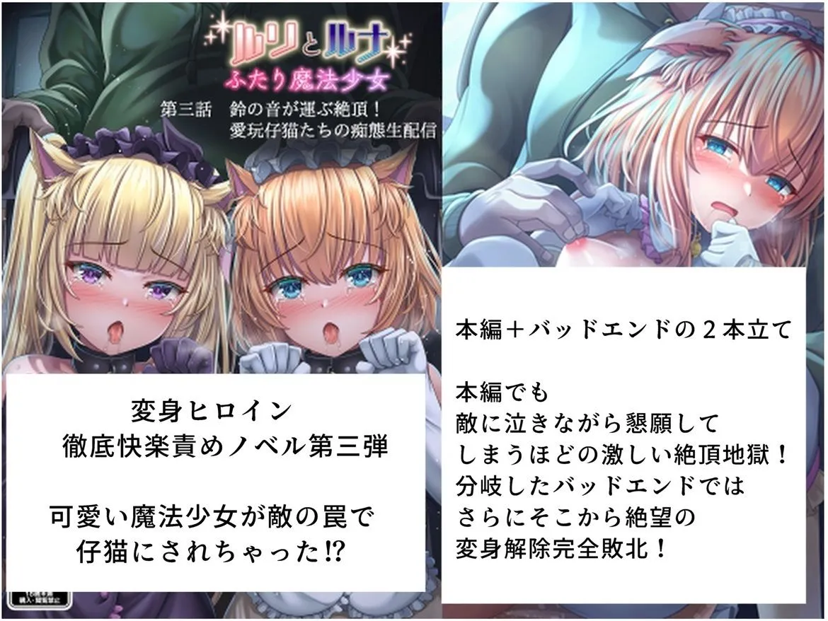 『ルリとルナ』第三話:鈴の音が運ぶ絶頂! 愛玩仔猫たちの痴態生配信 『ルリとルナ』第三話:鈴の音が運ぶ絶頂! 愛玩仔猫たちの痴態生配信