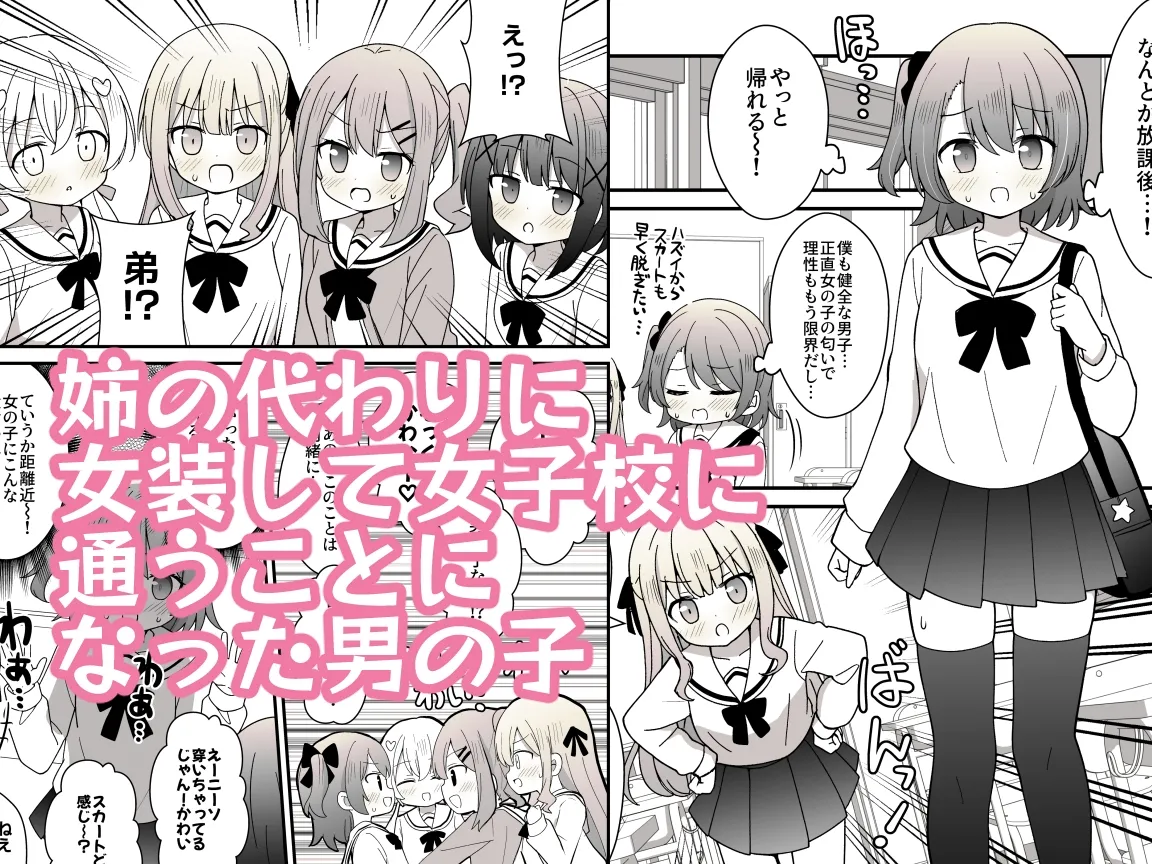 姉の代わりに女装して女子校に通うことになったけどバレてえっちな目に遭う話 姉の代わりに女装して女子校に通うことになったけどバレてえっちな目に遭う話