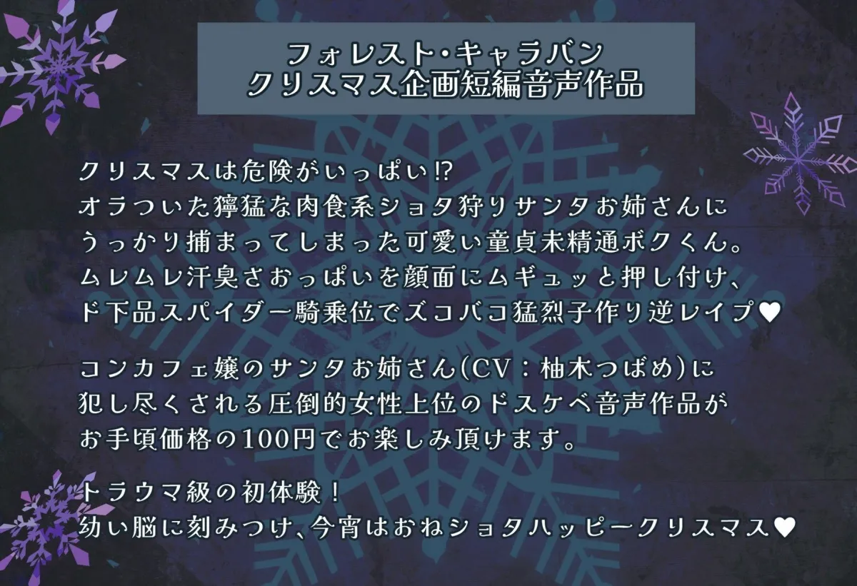 聖夜の事案！オラつき爆乳サンタギャルの強制精通ショタブチ犯し子作り逆レでヤリマクリスマス