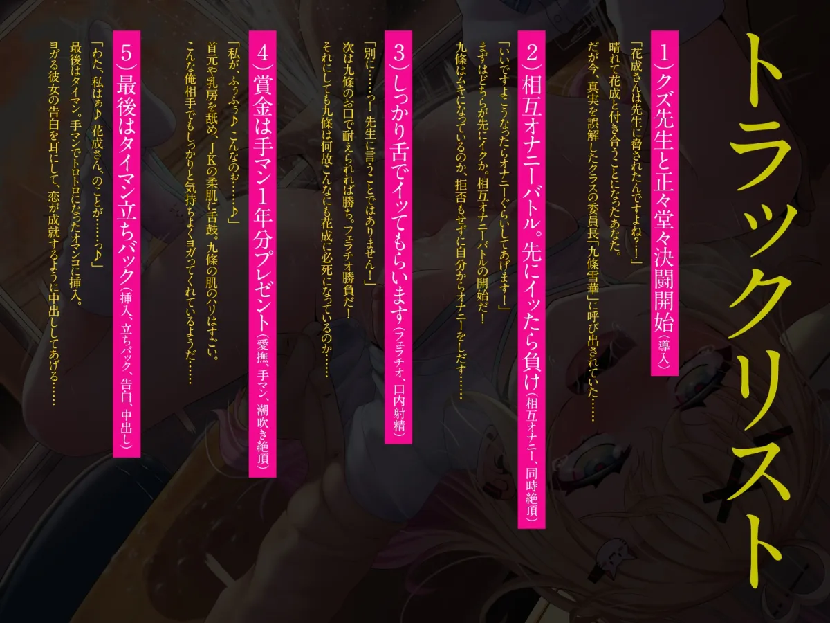 必死に抵抗するツンデレメスガキは、本当は大好きな先生に襲われたい!II(KU100マイク収録作品)