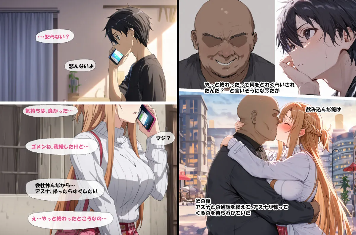 寝取られ堕ちるヒロイン SAO アスナ3 -借金で嫁を貸出す話-