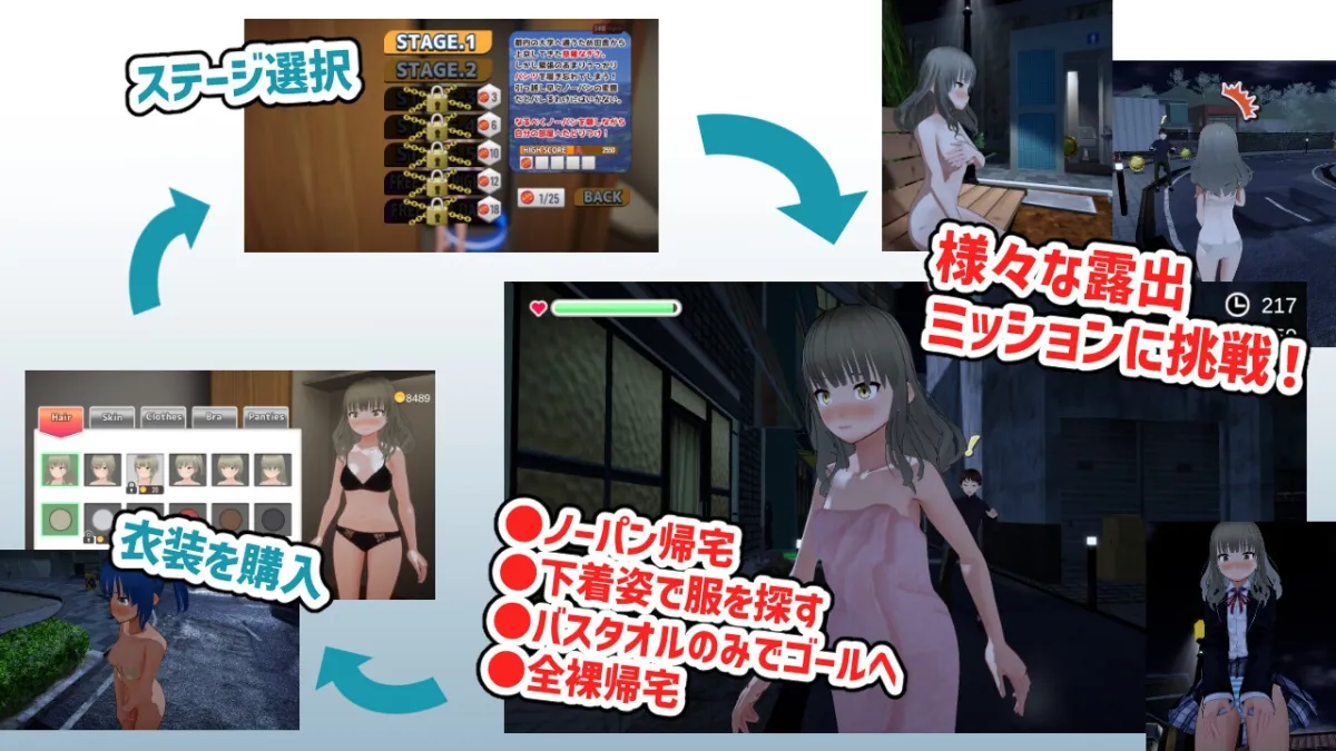 全裸帰宅~草薙なぎさは帰りたい~ 全裸帰宅~草薙なぎさは帰りたい~