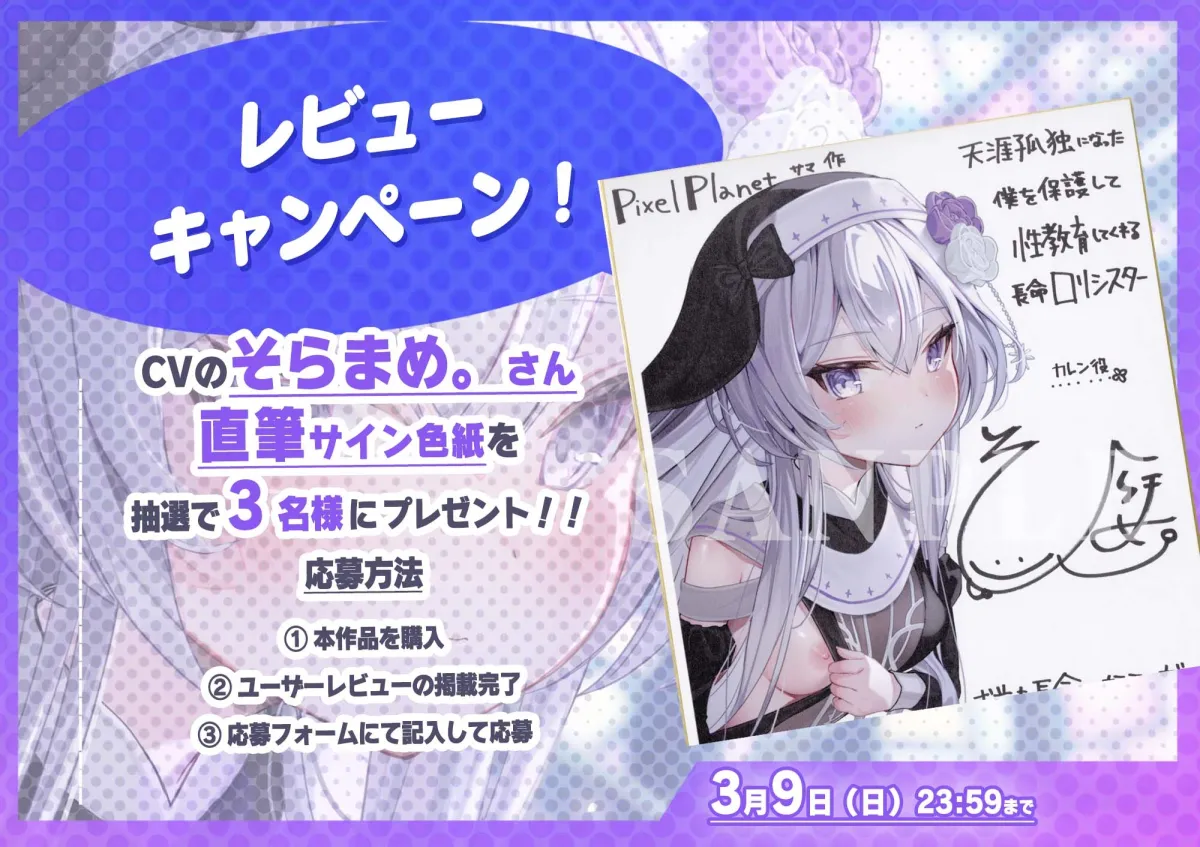 天涯孤独になった僕を保護して性教育してくれる長命ロリシスター